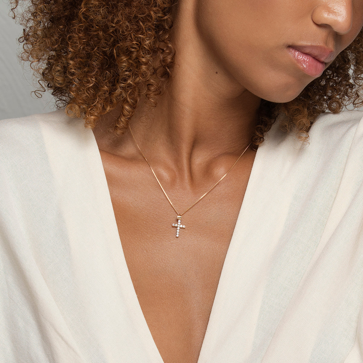 Kim Mini Cross Necklace