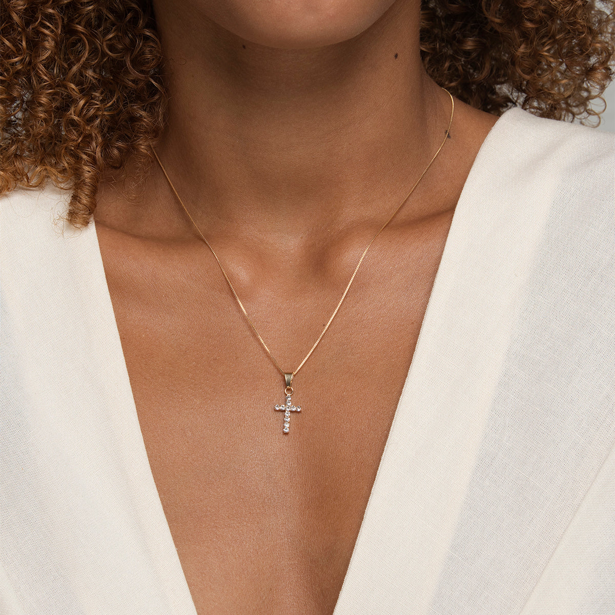 Kim Mini Cross Necklace