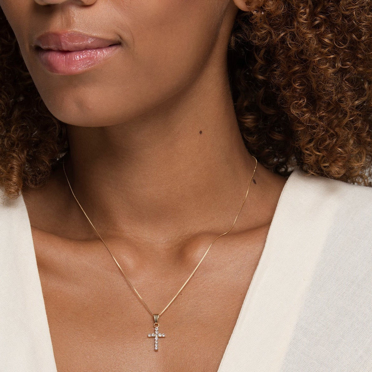 Kim Mini Cross Necklace