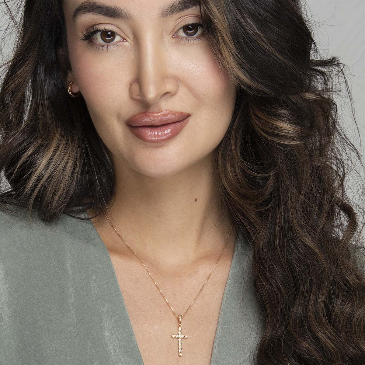 Gisele Cross Necklace